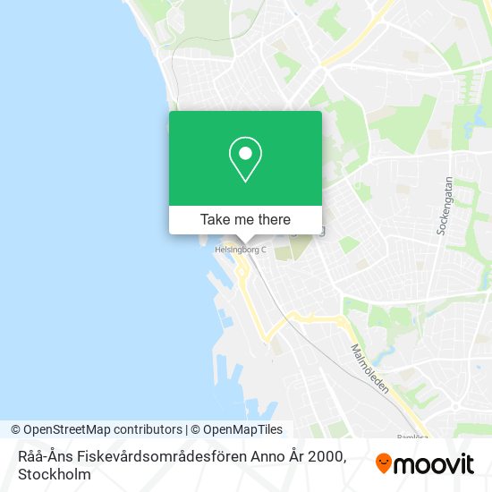 Råå-Åns Fiskevårdsområdesfören Anno År 2000 map
