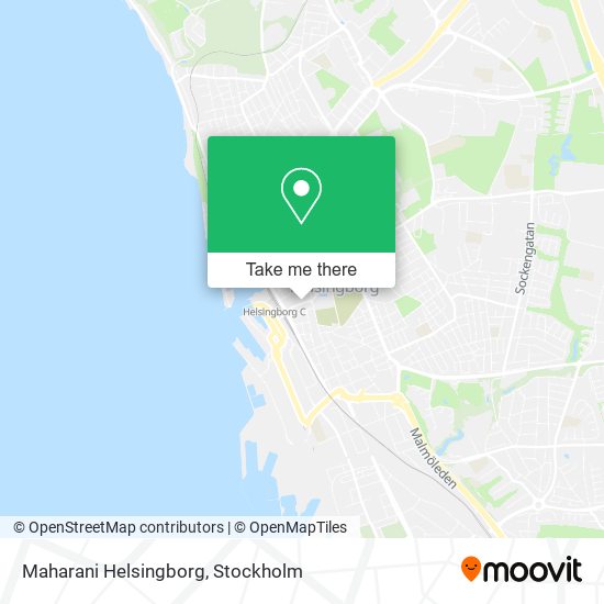 Maharani Helsingborg map