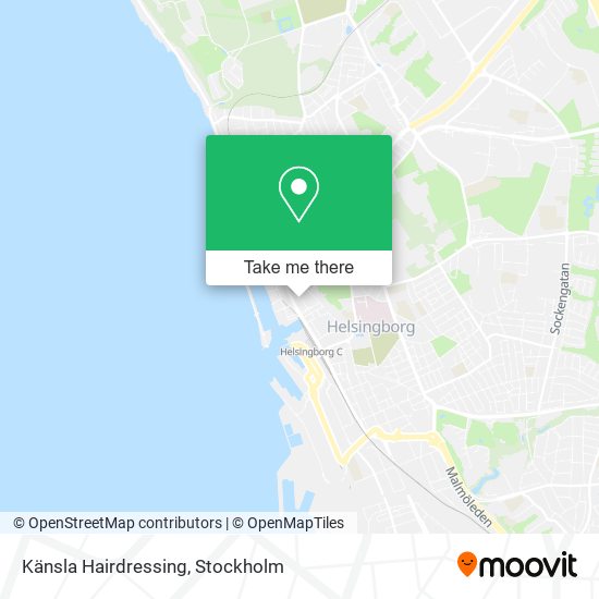 Känsla Hairdressing map