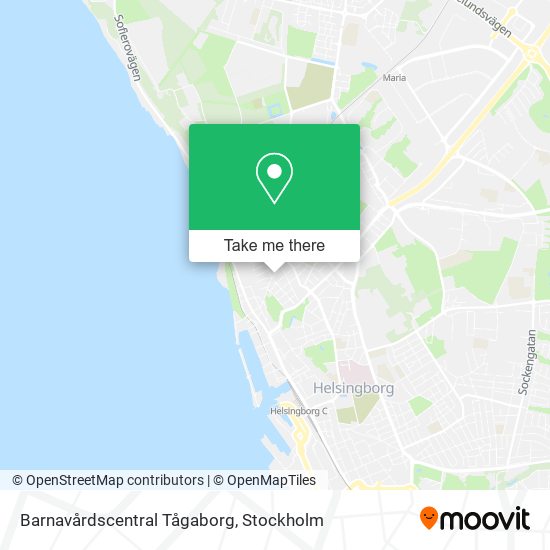 Barnavårdscentral Tågaborg map