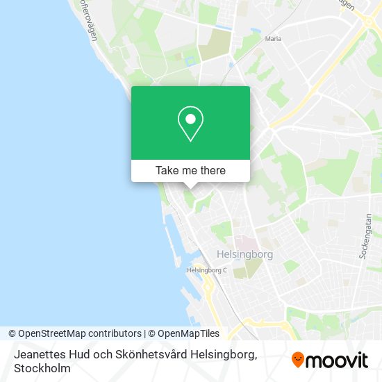 Jeanettes Hud och Skönhetsvård Helsingborg map