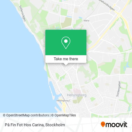 På Fin Fot Hos Carina map