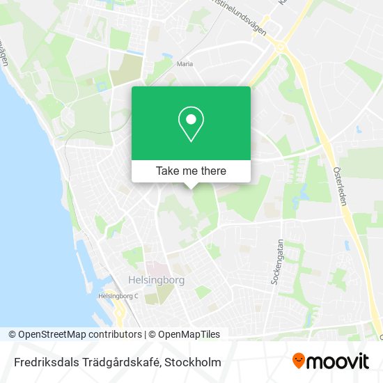 Fredriksdals Trädgårdskafé map