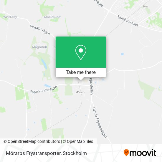 Mörarps Frystransporter map