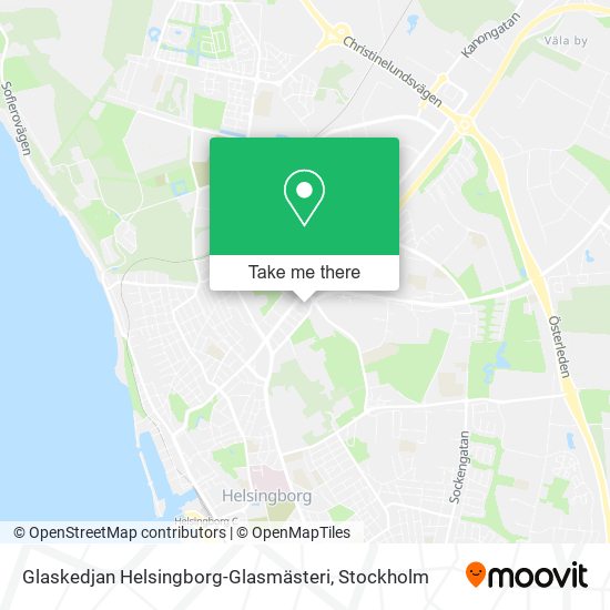 Glaskedjan Helsingborg-Glasmästeri map