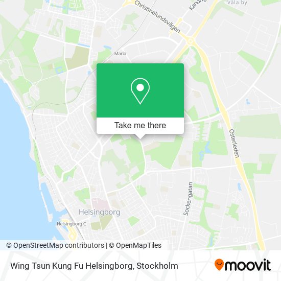 Wing Tsun Kung Fu Helsingborg map