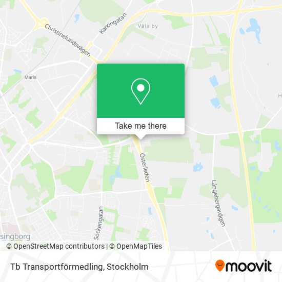 Tb Transportförmedling map