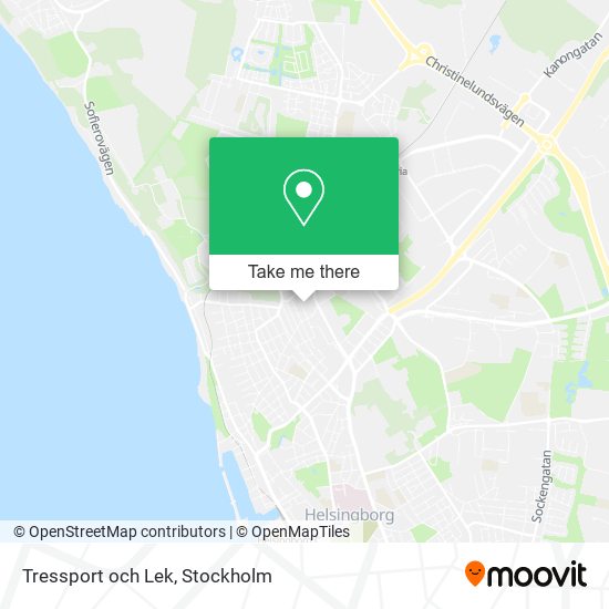 Tressport och Lek map