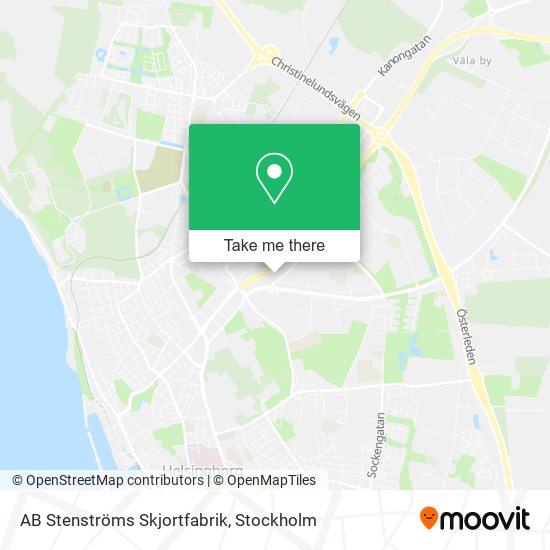 AB Stenströms Skjortfabrik map