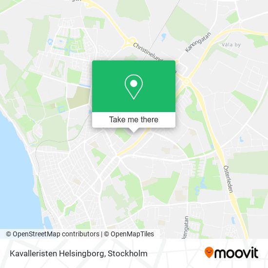 Kavalleristen Helsingborg map