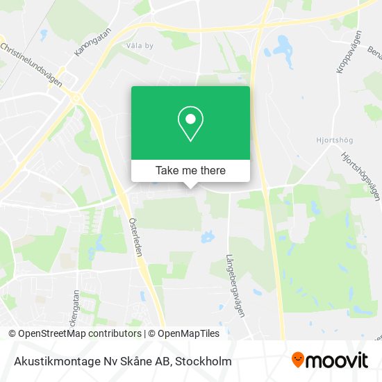 Akustikmontage Nv Skåne AB map