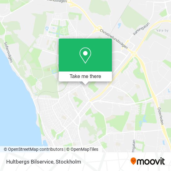 Hultbergs Bilservice map