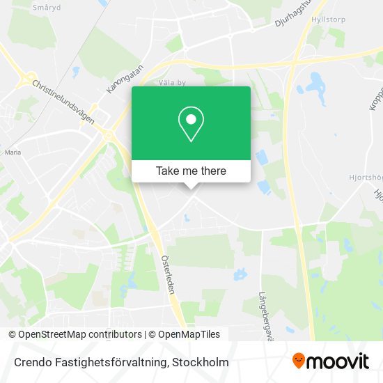 Crendo Fastighetsförvaltning map