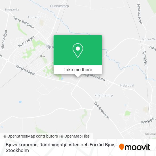 Bjuvs kommun, Räddningstjänsten och Förråd Bjuv map