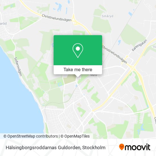 Hälsingborgsroddarnas Guldorden map