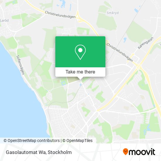 Gasolautomat Wa map