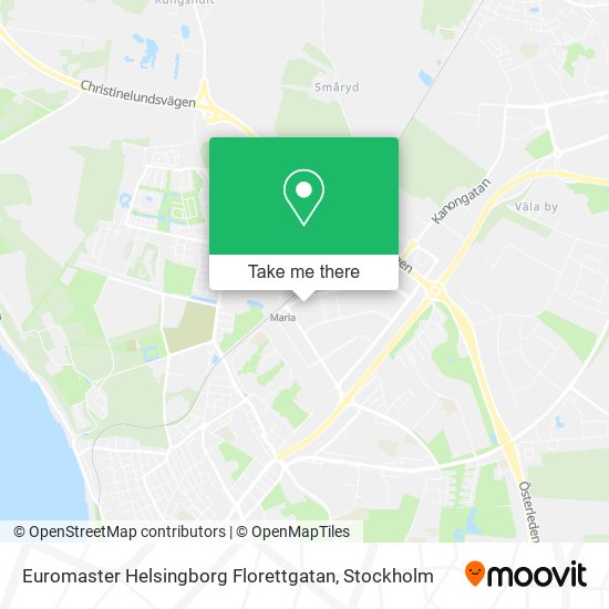 Euromaster Helsingborg Florettgatan map