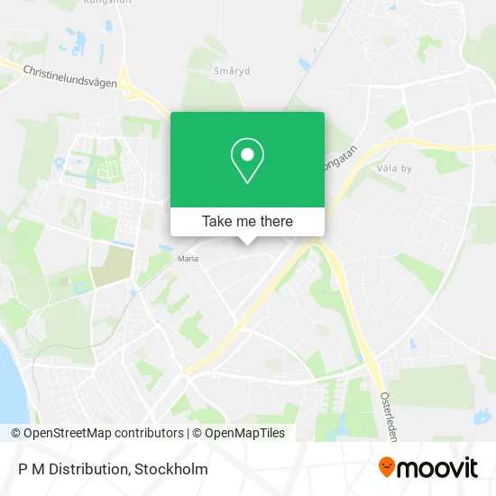 P M Distribution map