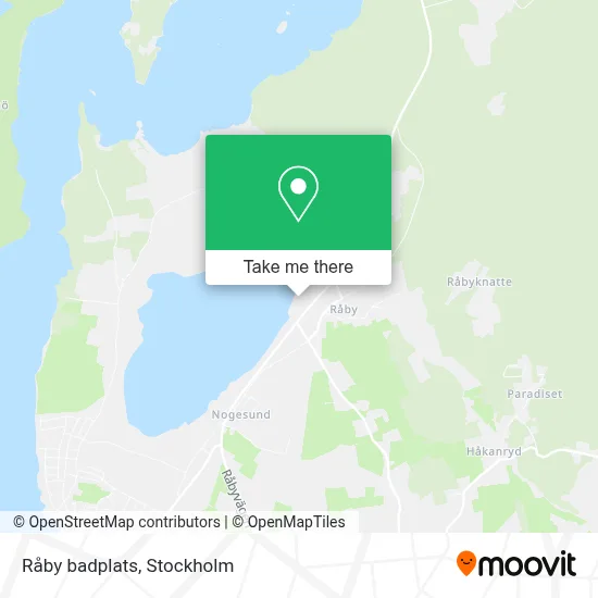 Råby badplats map