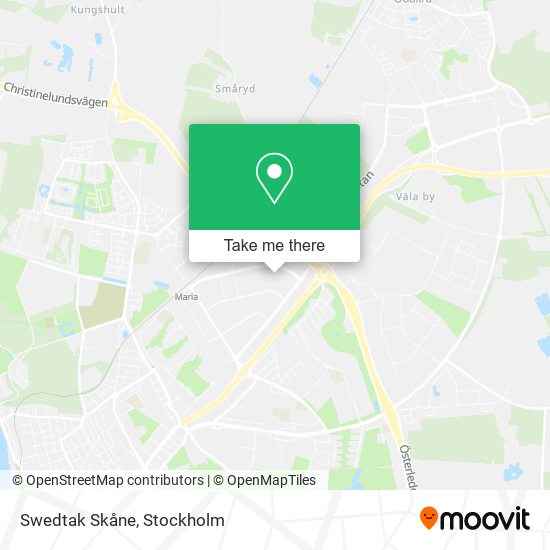 Swedtak Skåne map