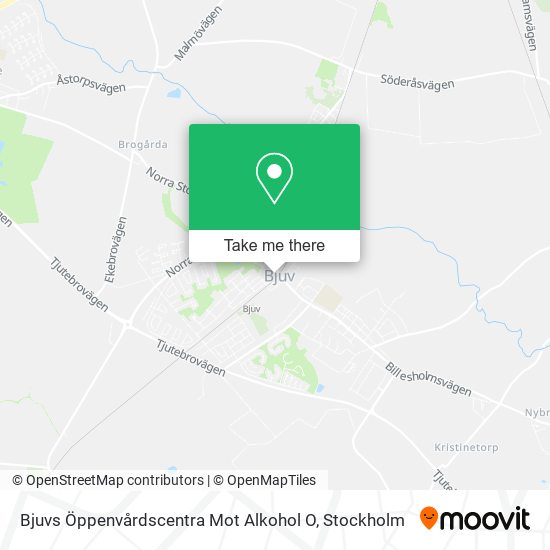 Bjuvs Öppenvårdscentra Mot Alkohol O map