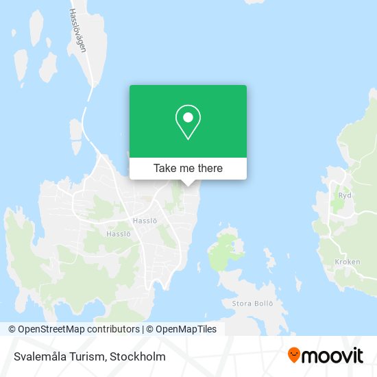 Svalemåla Turism map
