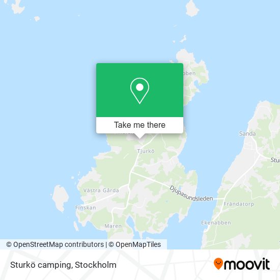 Sturkö camping map