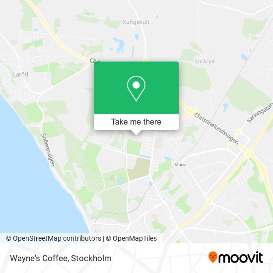 Wayne's Coffee map