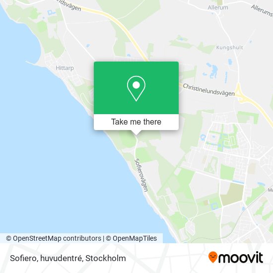 Sofiero, huvudentré map