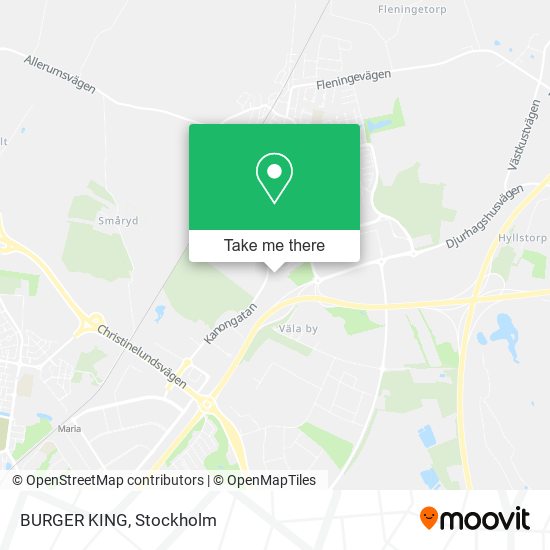 BURGER KING map