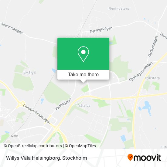 Willys Väla Helsingborg map