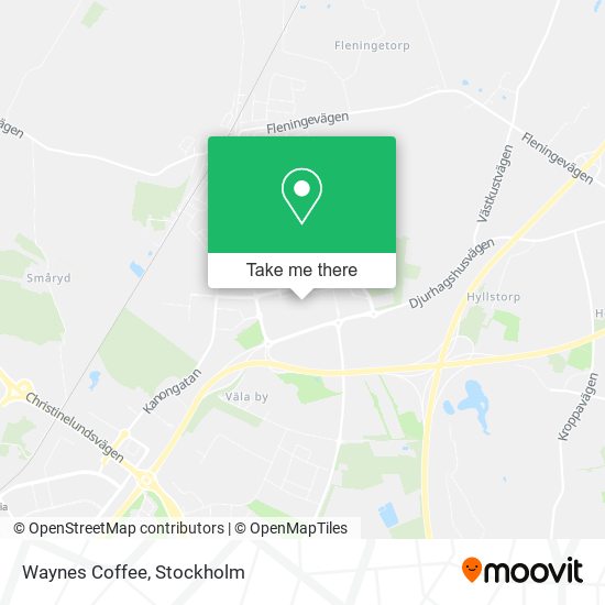 Waynes Coffee map