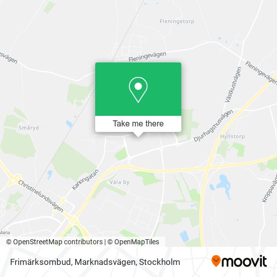 Frimärksombud, Marknadsvägen map