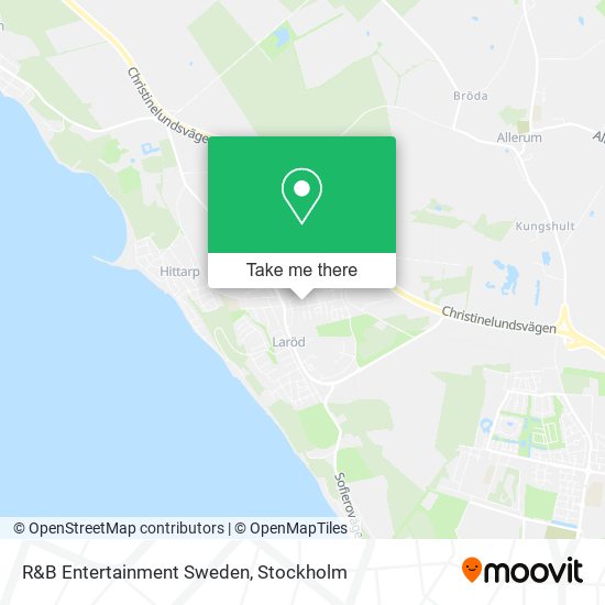 R&B Entertainment Sweden map