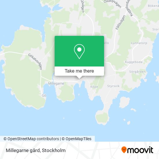 Millegarne gård map