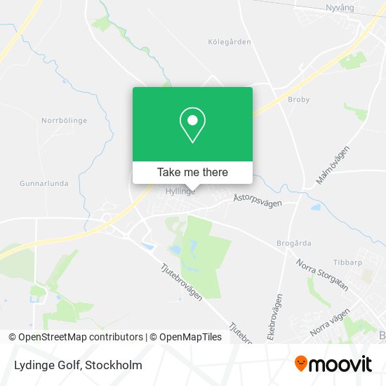 Lydinge Golf map