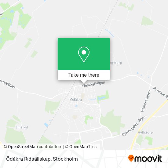 Ödåkra Ridsällskap map