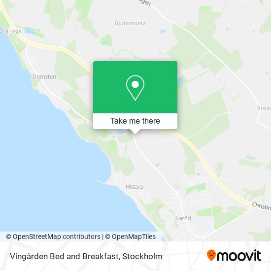 Vingården Bed and Breakfast map