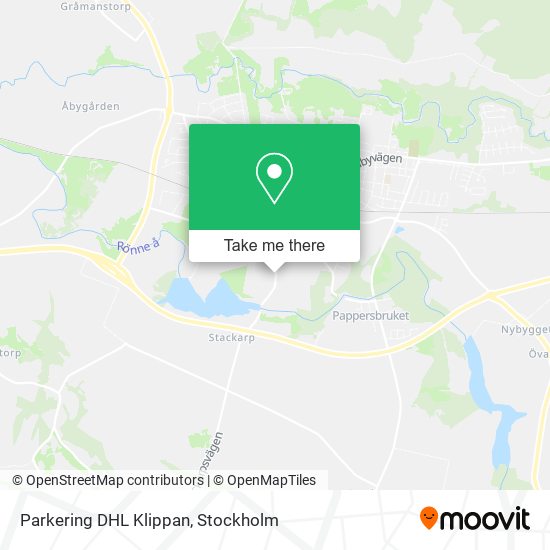 Parkering DHL Klippan map