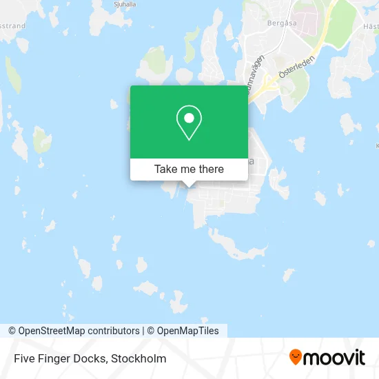 Five Finger Docks map