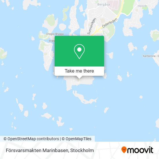 Försvarsmakten Marinbasen map