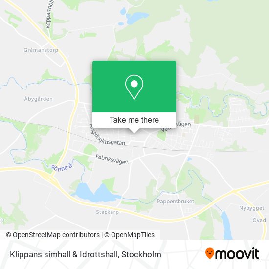 Klippans simhall & Idrottshall map