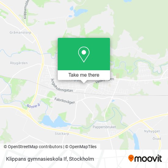 Klippans gymnasieskola If map