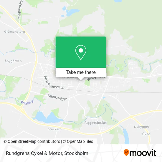 Rundgrens Cykel & Motor map