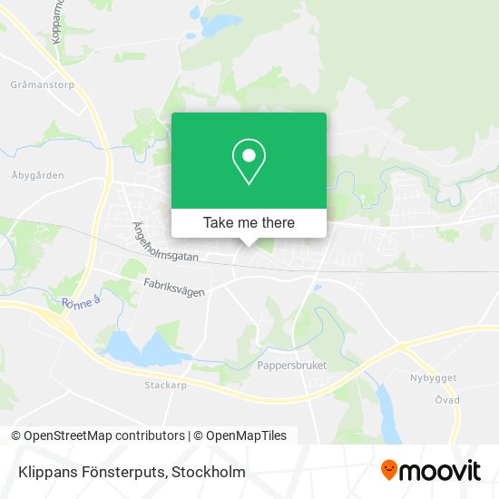 Klippans Fönsterputs map