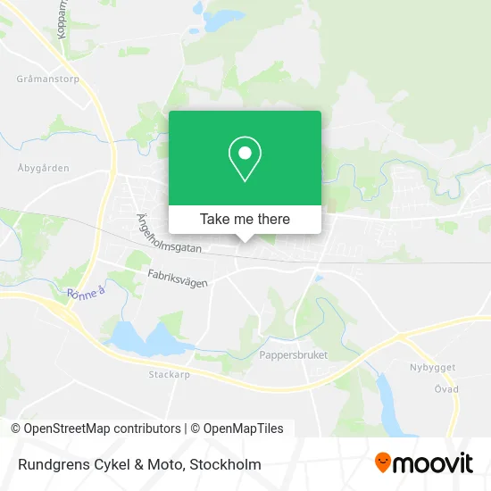 Rundgrens Cykel & Moto map