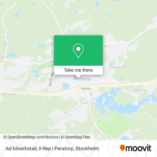 Ad bilverkstad, Il-Rep i Perstorp map