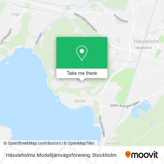 Hässleholms Modelljärnvägsförening map