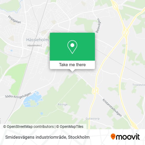 Smidesvägens industriområde map