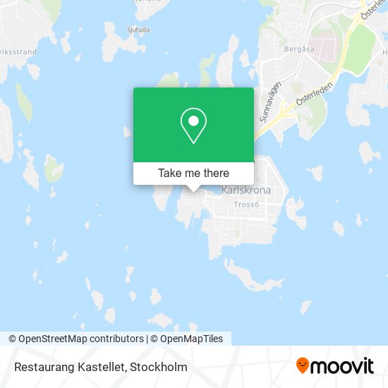 Restaurang Kastellet map